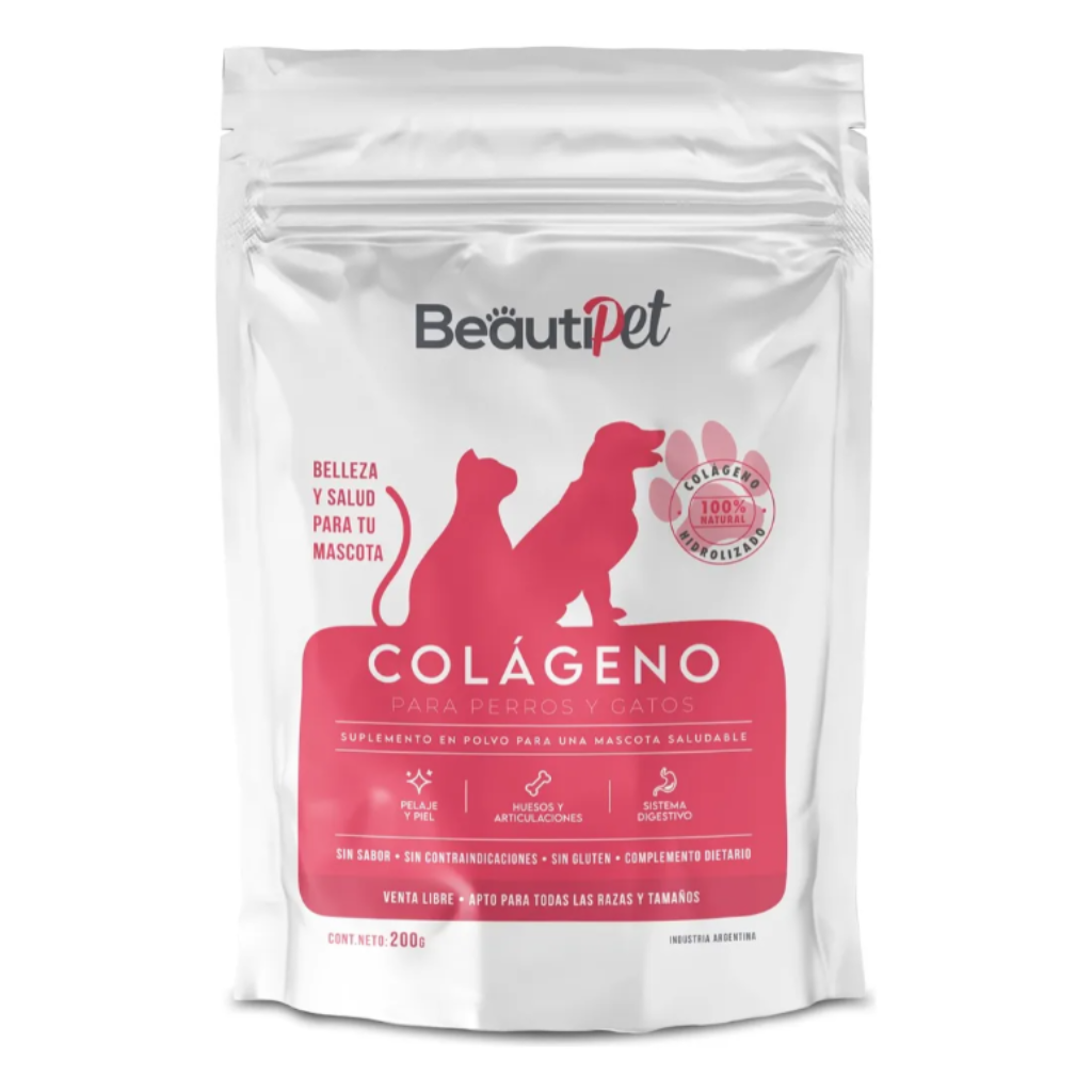 Colageno suplemento Beautipet perro gato sin sabor
